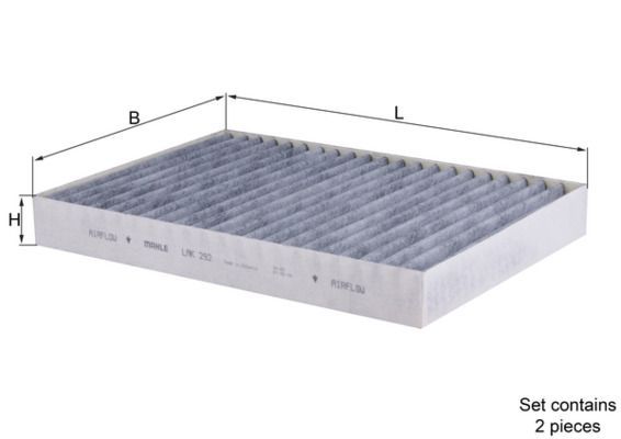 Filtras, salono oras KNECHT LAK 292/S