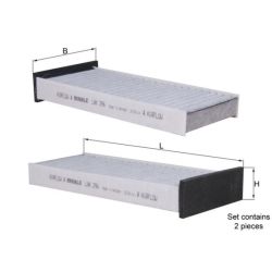 Filtras, salono oras KNECHT LAK 296/S