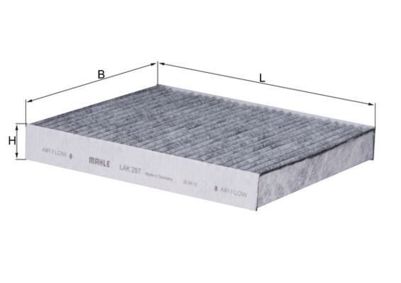 Filtras, salono oras KNECHT LAK 297