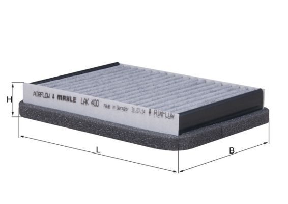 Filtras, salono oras KNECHT LAK 400