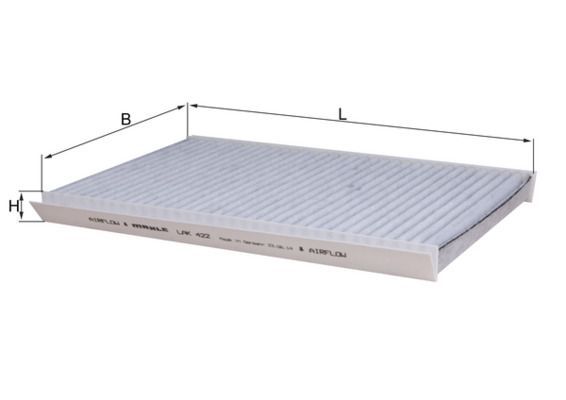 Filtras, salono oras KNECHT LAK 422