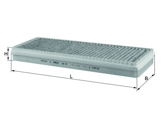 Filtras, salono oras KNECHT LAK 43