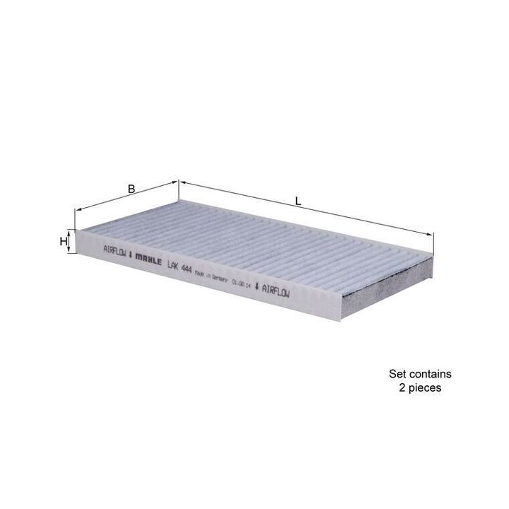 Filtras, salono oras KNECHT LAK 444/S