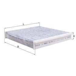 Filtras, salono oras KNECHT LAK 490