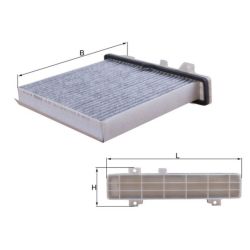 Filtras, salono oras KNECHT LAK 589