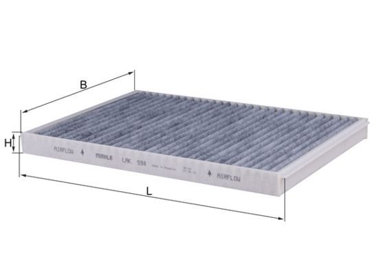 Filtras, salono oras KNECHT LAK 594