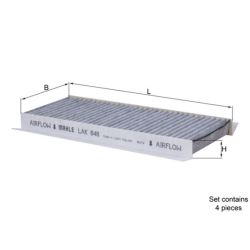 Filtras, salono oras KNECHT LAK 848/S