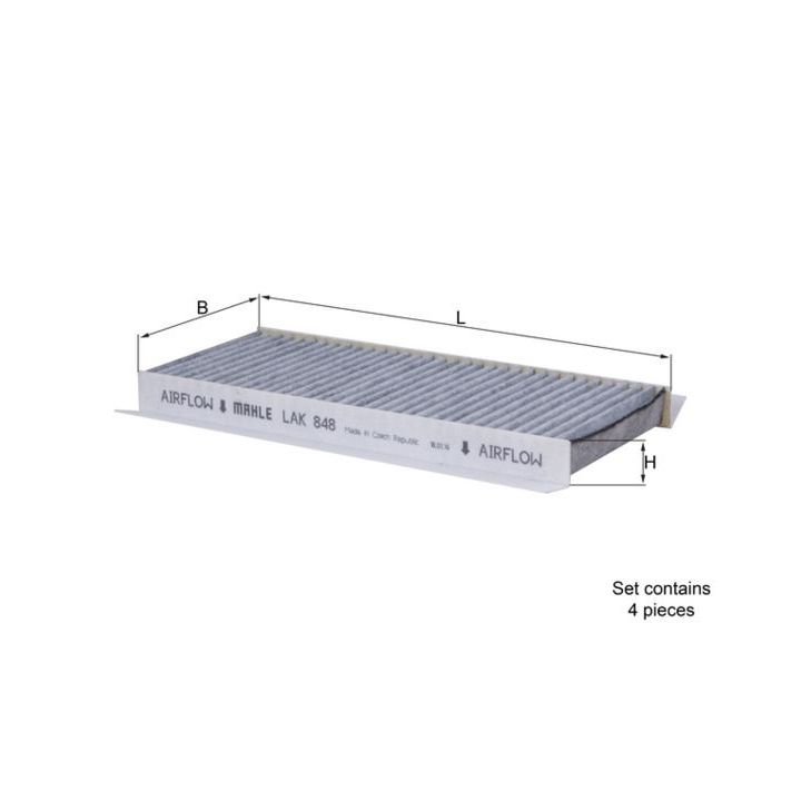 Filtras, salono oras KNECHT LAK 848/S