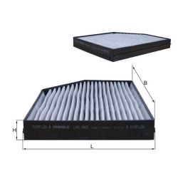 Filtras, salono oras KNECHT LAK 863