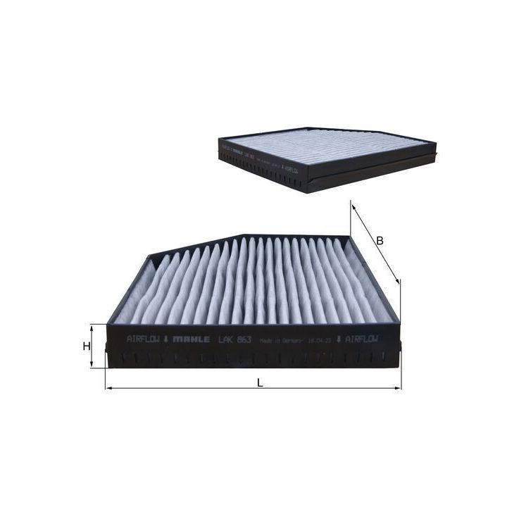 Filtras, salono oras KNECHT LAK 863