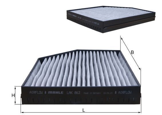 Filtras, salono oras KNECHT LAK 863