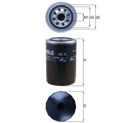 Filtras, hidraulinė sistema KNECHT HC 6