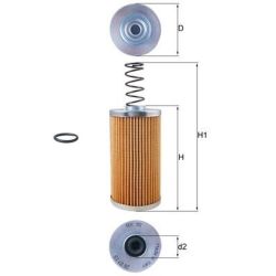 Filtras, hidraulinė sistema KNECHT HX 90D
