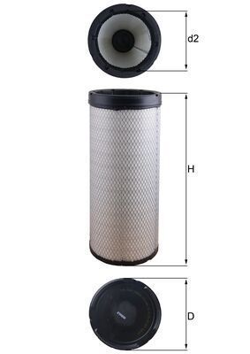 Antrinis oro filtras KNECHT LXS 224