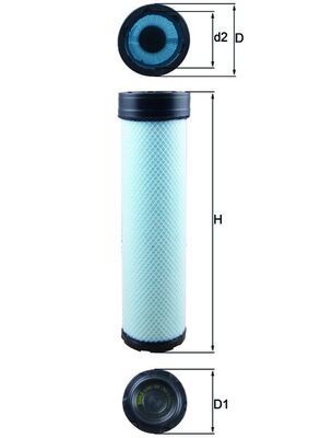 Antrinis oro filtras KNECHT LXS 284