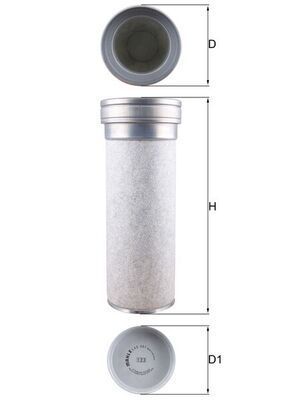 Antrinis oro filtras KNECHT LXS 361