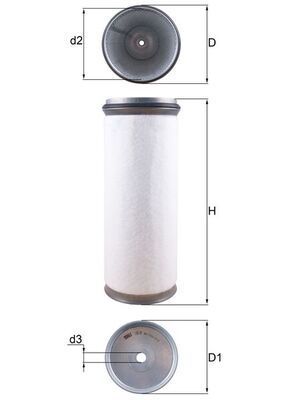 Antrinis oro filtras KNECHT LXS 47