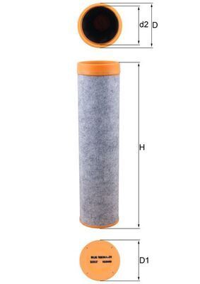 Antrinis oro filtras KNECHT LXS 7080