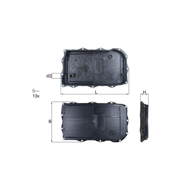 Alyvos karteris, automatinė transmisija KNECHT HX 184KIT