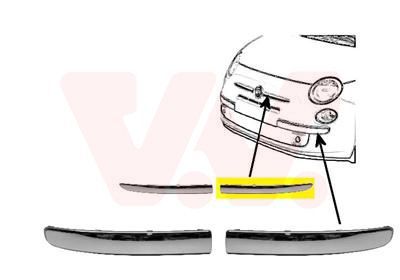 Apdailos/apsauginės juostelė, buferis VAN WEZEL 1604583