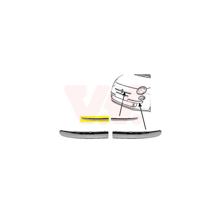 Apdailos/apsauginės juostelė, buferis VAN WEZEL 1604584