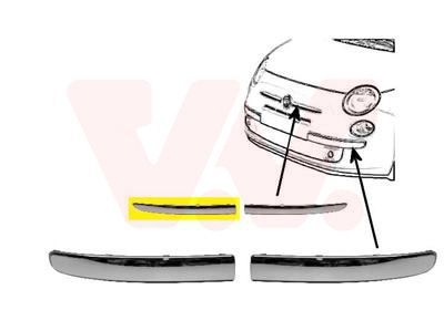 Apdailos/apsauginės juostelė, buferis VAN WEZEL 1604584