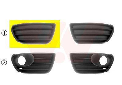 Ventiliacijos grotelės, buferis VAN WEZEL 1622592