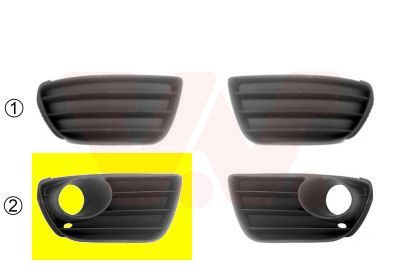 Ventiliacijos grotelės, buferis VAN WEZEL 1622594