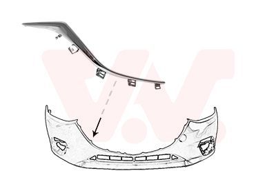 Apdailos/apsauginės juostelė, buferis VAN WEZEL 2744582