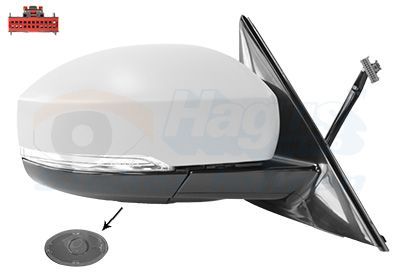 Išorinis veidrodėlis VAN WEZEL 0246828