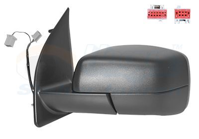 Išorinis veidrodėlis VAN WEZEL 0250817