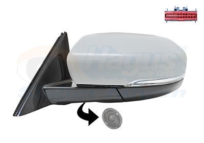 Išorinis veidrodėlis VAN WEZEL 0251817