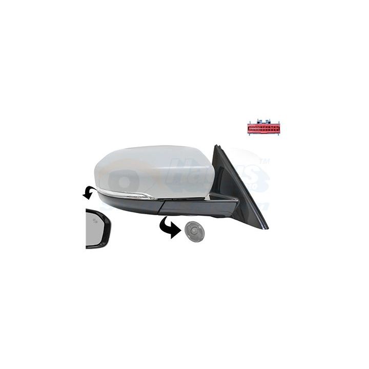 Išorinis veidrodėlis VAN WEZEL 0251826