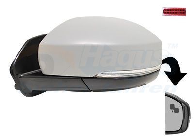 Išorinis veidrodėlis VAN WEZEL 0258825