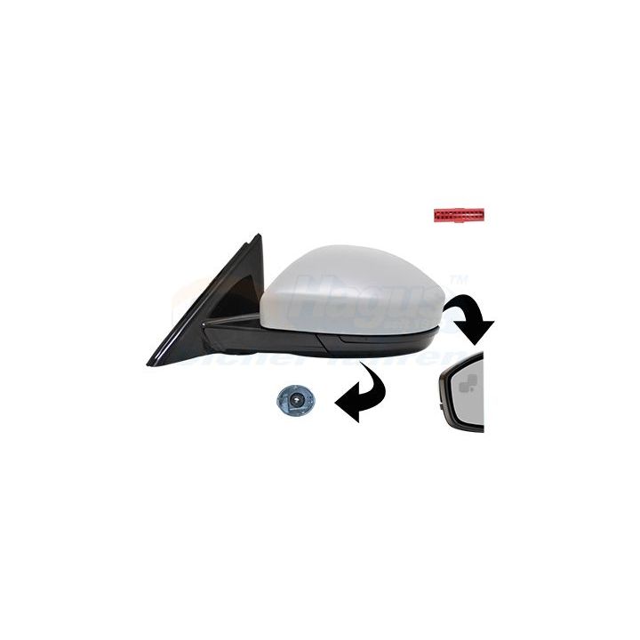 Išorinis veidrodėlis VAN WEZEL 0261827