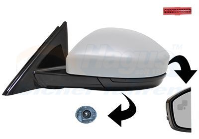 Išorinis veidrodėlis VAN WEZEL 0261827