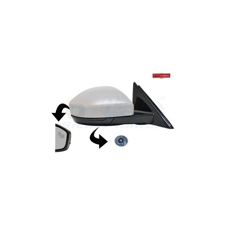 Išorinis veidrodėlis VAN WEZEL 0261828