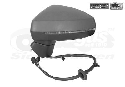 Išorinis veidrodėlis VAN WEZEL 0335827