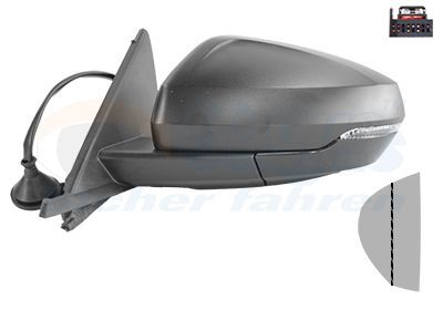 Išorinis veidrodėlis VAN WEZEL 0366805