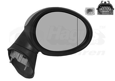 Išorinis veidrodėlis VAN WEZEL 0515818