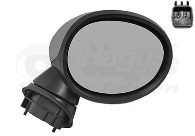 Išorinis veidrodėlis VAN WEZEL 0518808