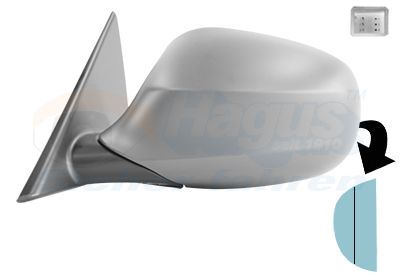 Išorinis veidrodėlis VAN WEZEL 0667807