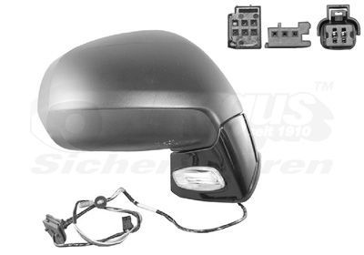 Išorinis veidrodėlis VAN WEZEL 0972808