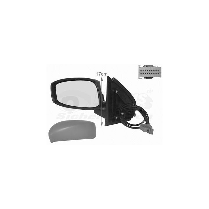 Išorinis veidrodėlis VAN WEZEL 1625817