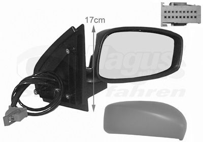 Išorinis veidrodėlis VAN WEZEL 1625818