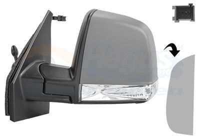 Išorinis veidrodėlis VAN WEZEL 1639813