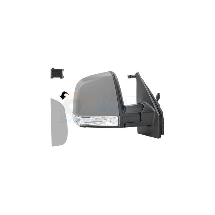 Išorinis veidrodėlis VAN WEZEL 1639814