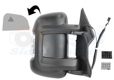 Išorinis veidrodėlis VAN WEZEL 1652826