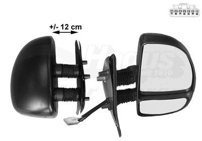 Išorinis veidrodėlis VAN WEZEL 1747818