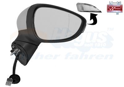 Išorinis veidrodėlis VAN WEZEL 1808818